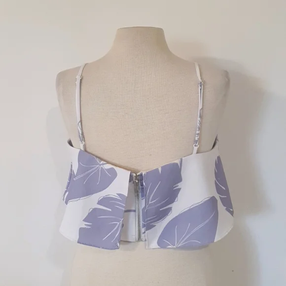 Rosebullet Size 12 Floaty Crop Top Grey - Picture 3 of 6